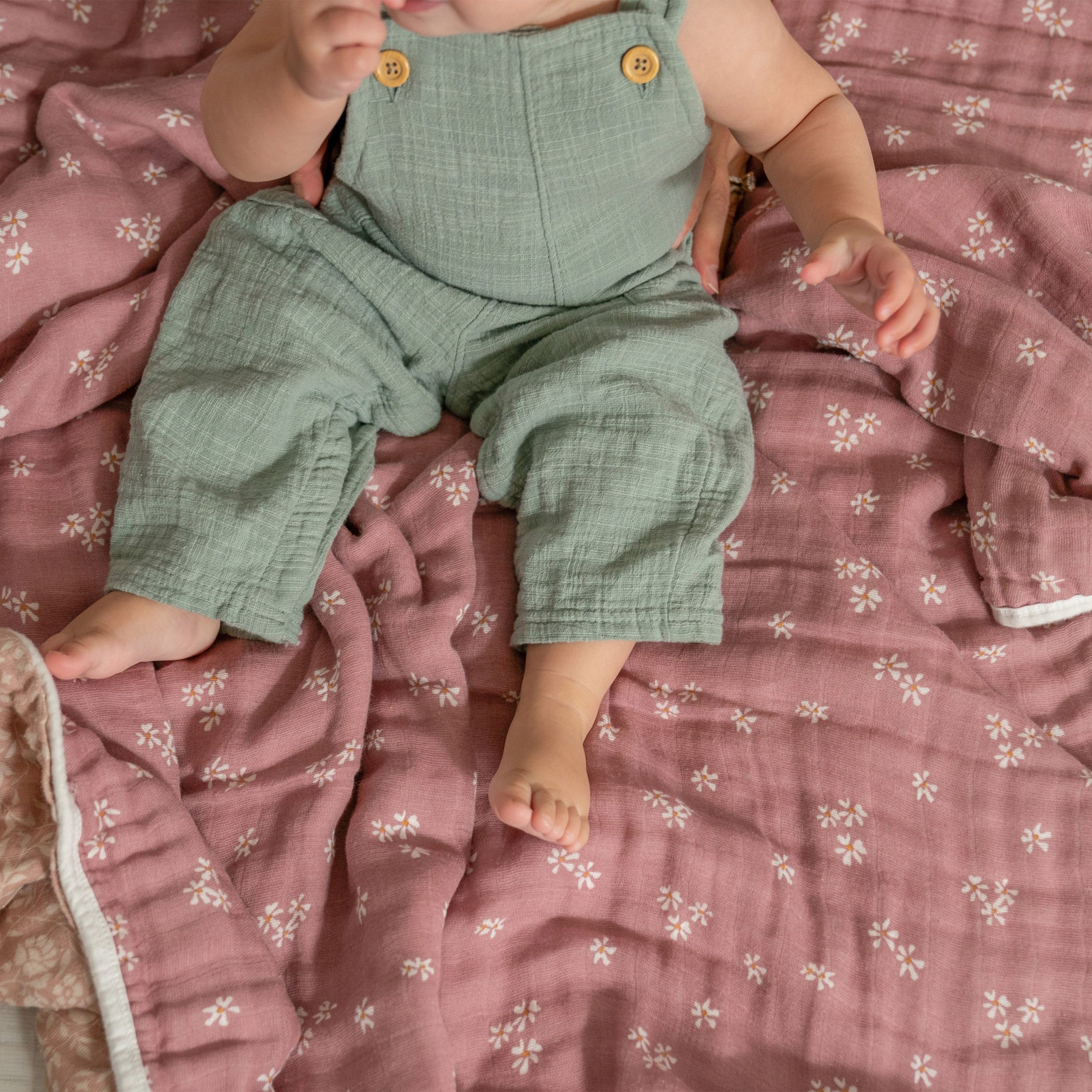 organic cotton muslin dream blanket - Image 2