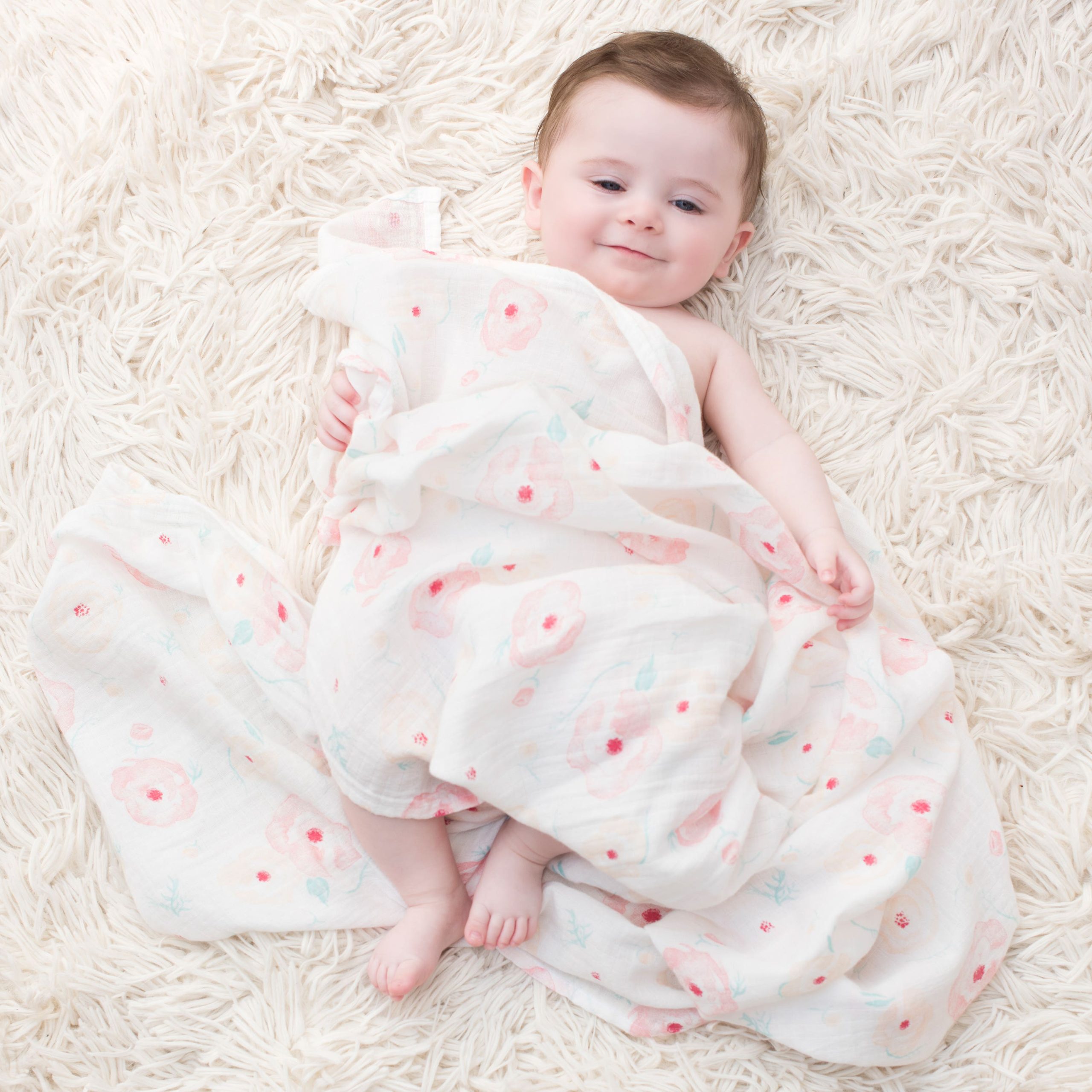 essentials cotton muslin swaddle blanket 4 pack - Image 2