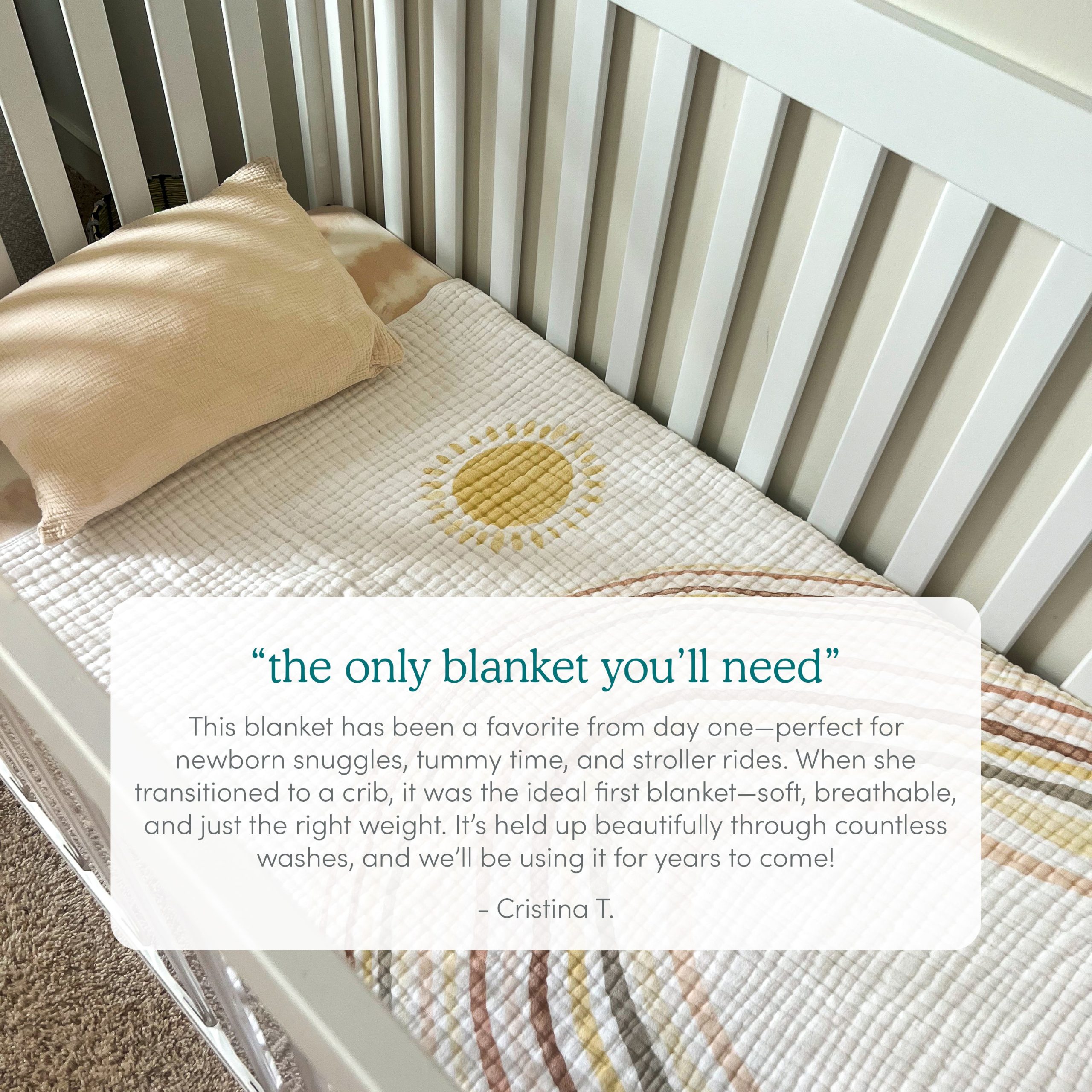 boutique iconic cotton muslin dream blanket - Image 6