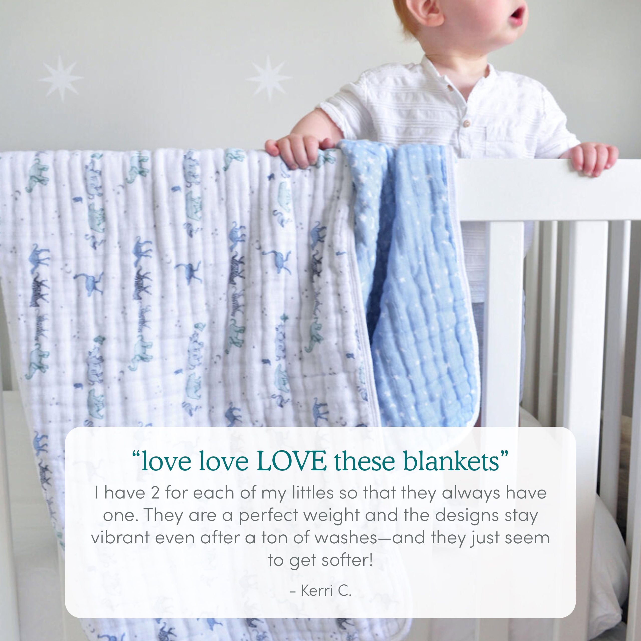 boutique iconic cotton muslin dream blanket - Image 5
