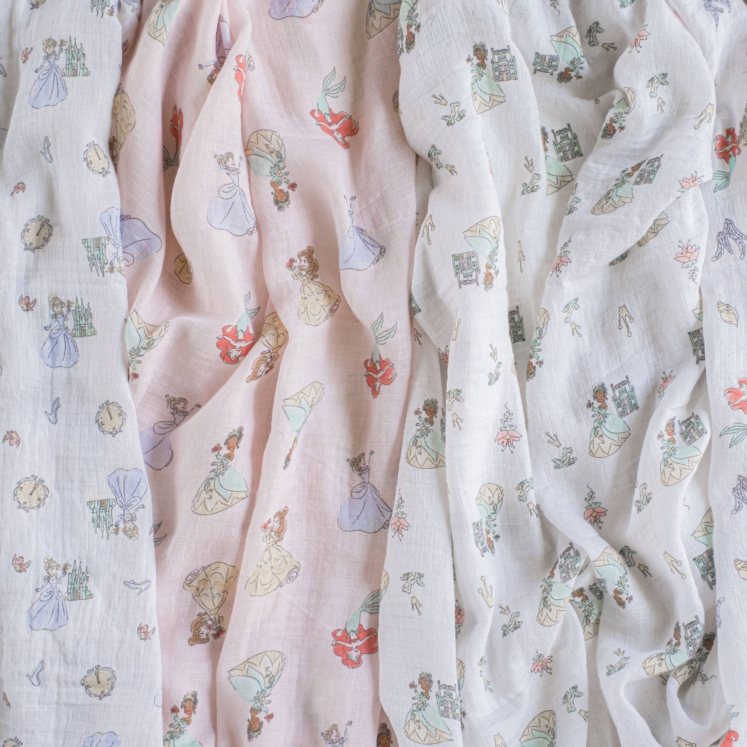 Disney™ essentials cotton muslin swaddle blanket 4 pack - Image 3