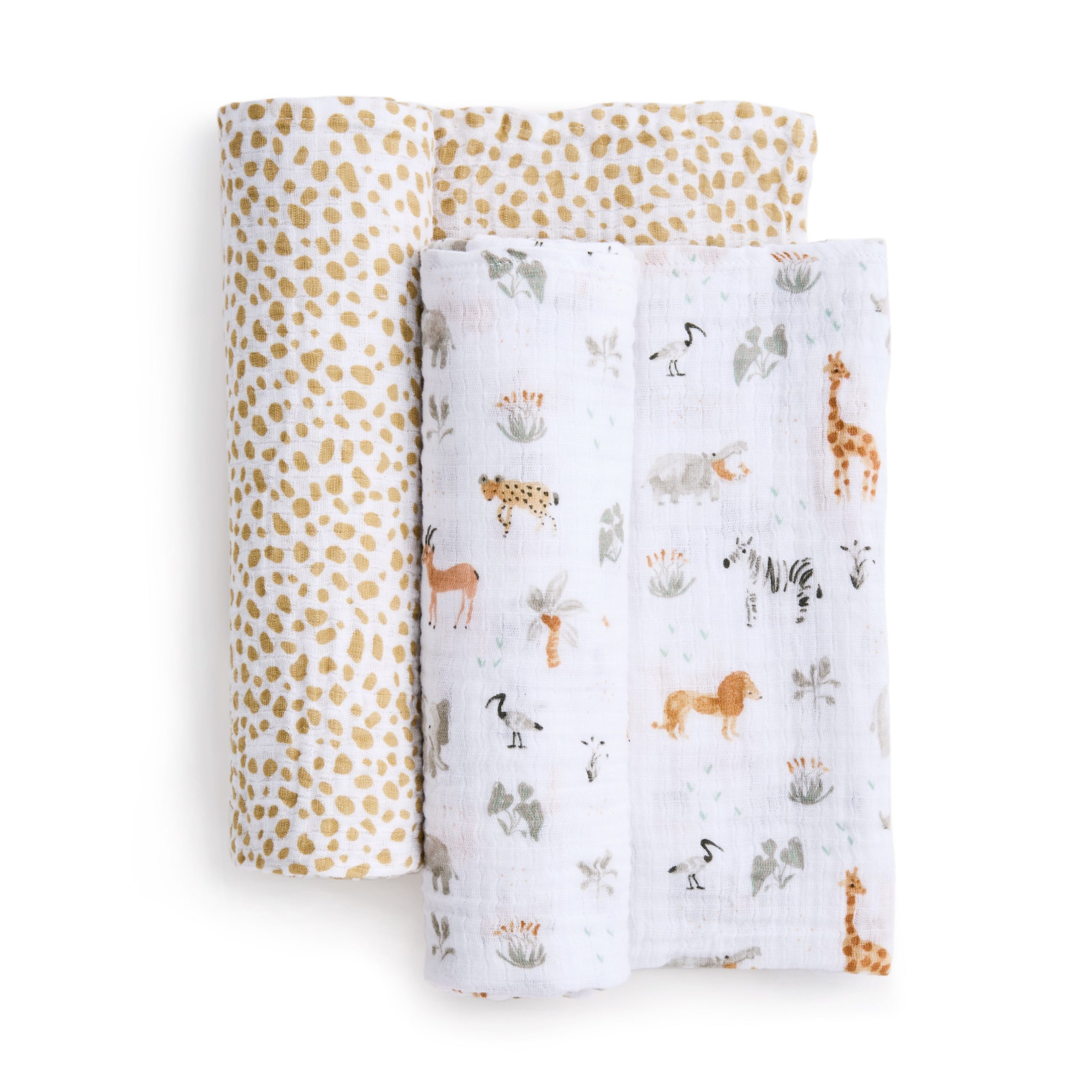 essentials cotton muslin swaddle blanket 2 pack - Image 3
