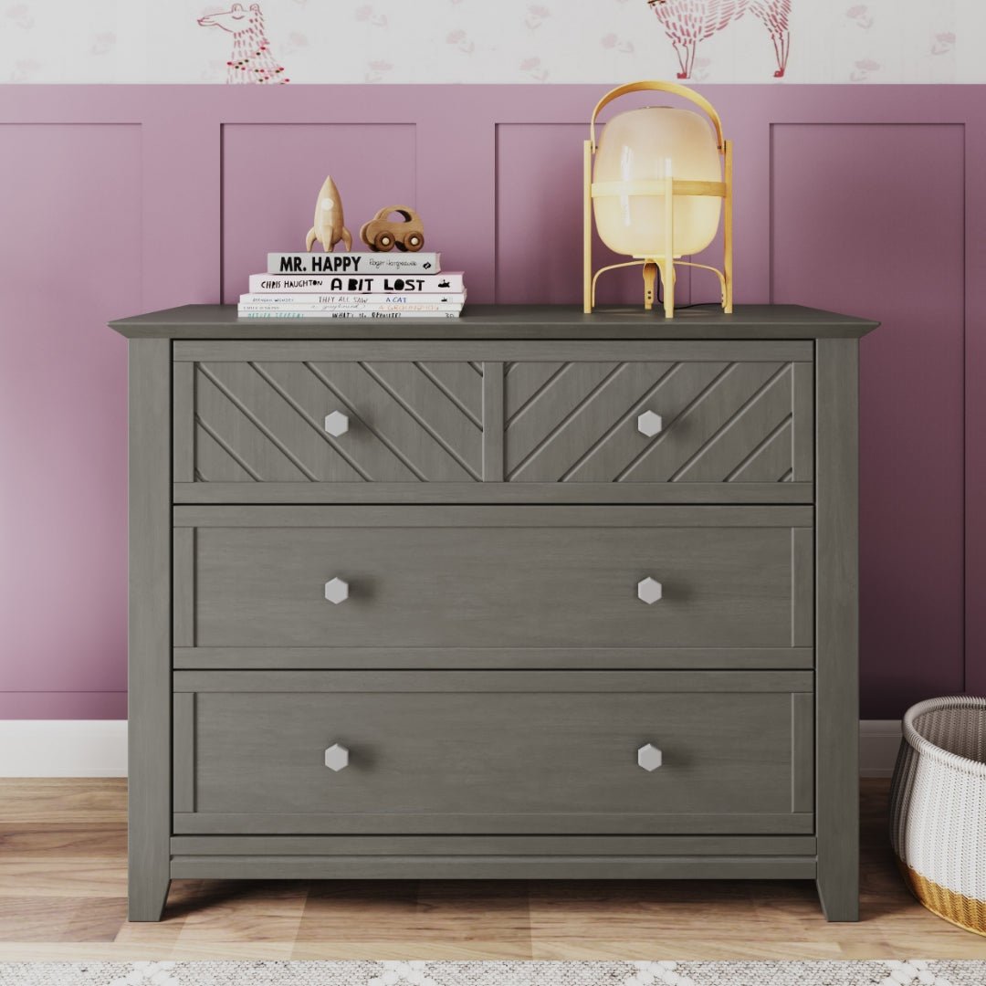 Atwood 3-Drawer Dresser. Lunar Gray
