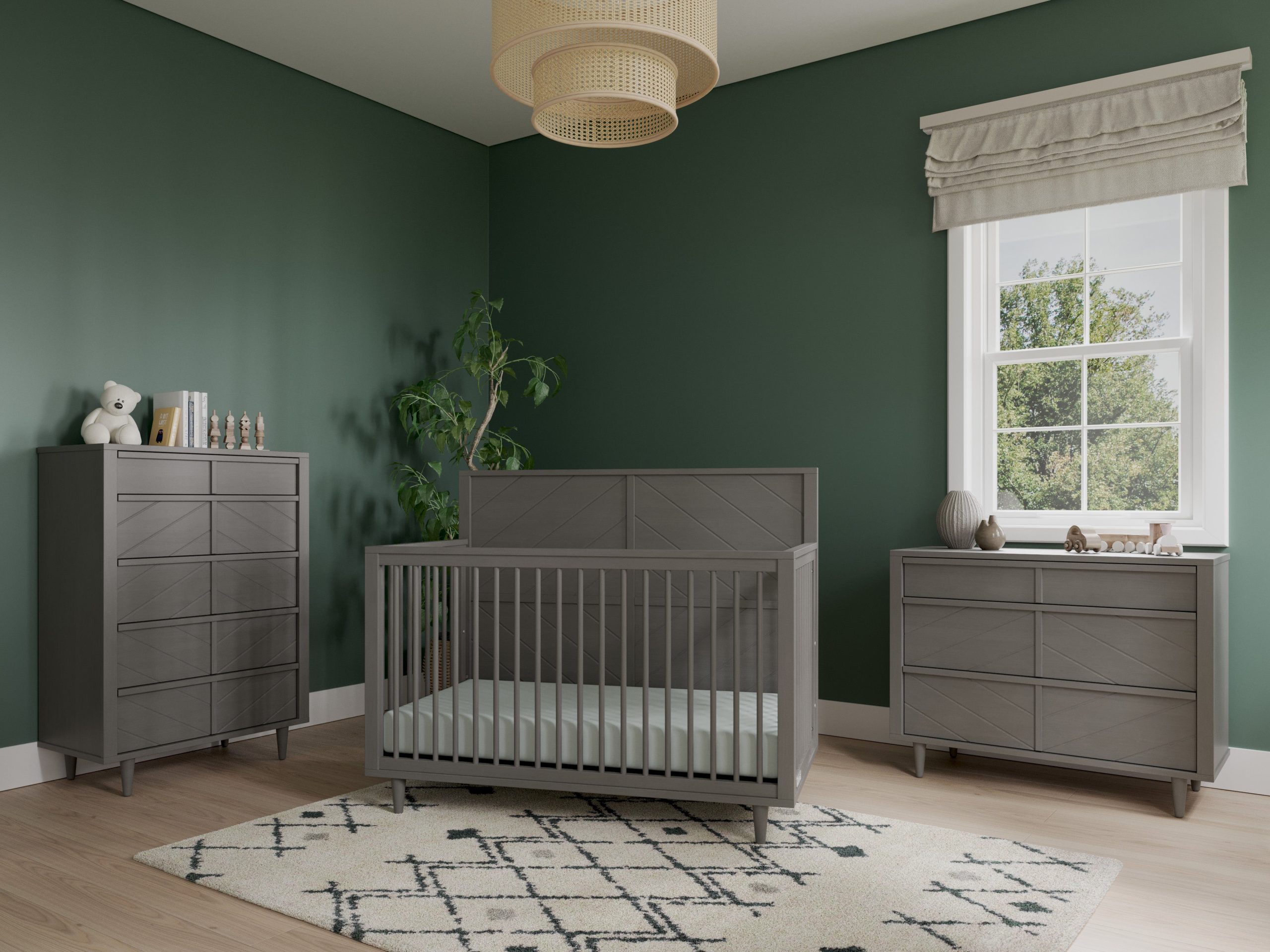 Surrey Hill 4-in-1 Convertible Crib. Lunar Gray - Image 2