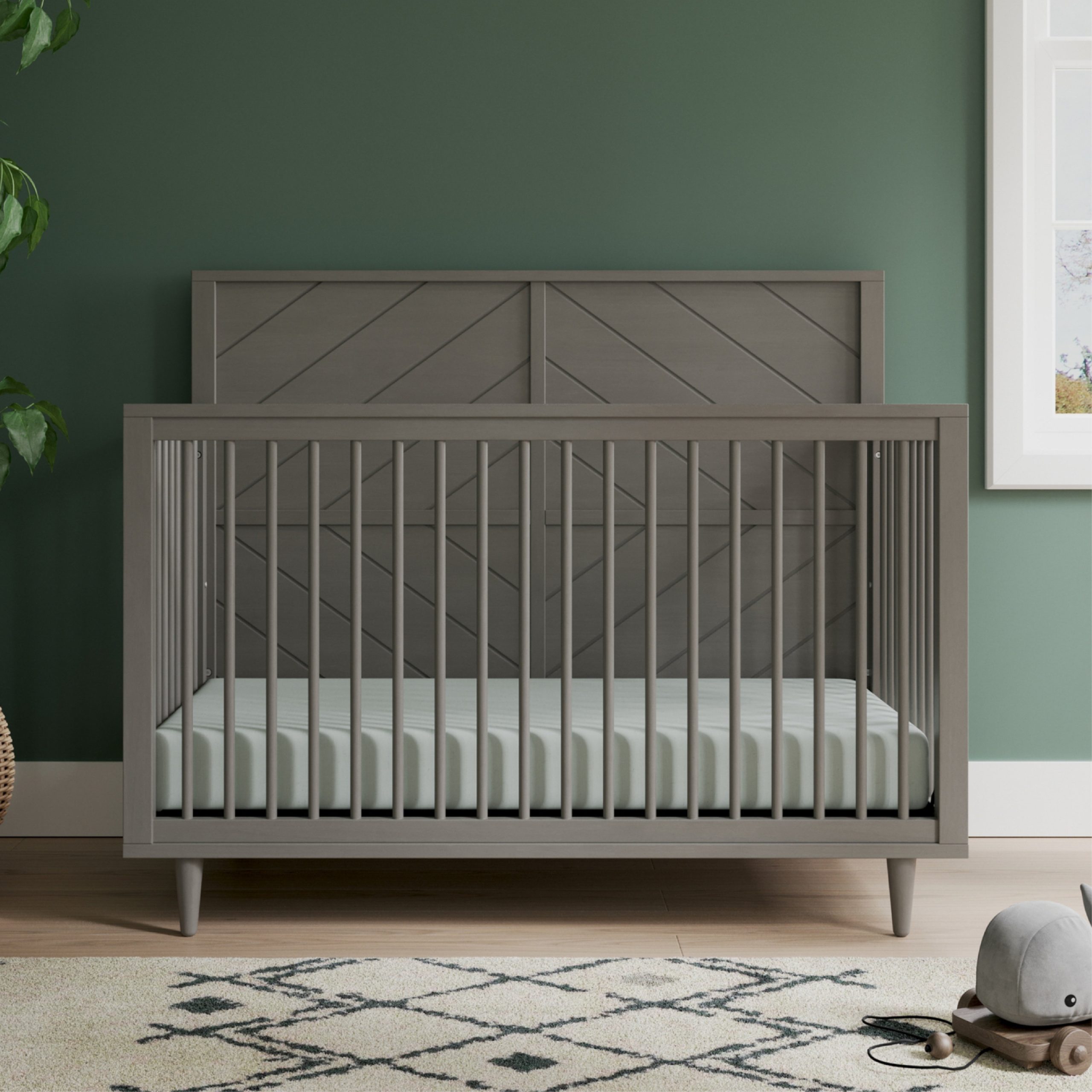 Surrey Hill 4-in-1 Convertible Crib. Lunar Gray - Image 9