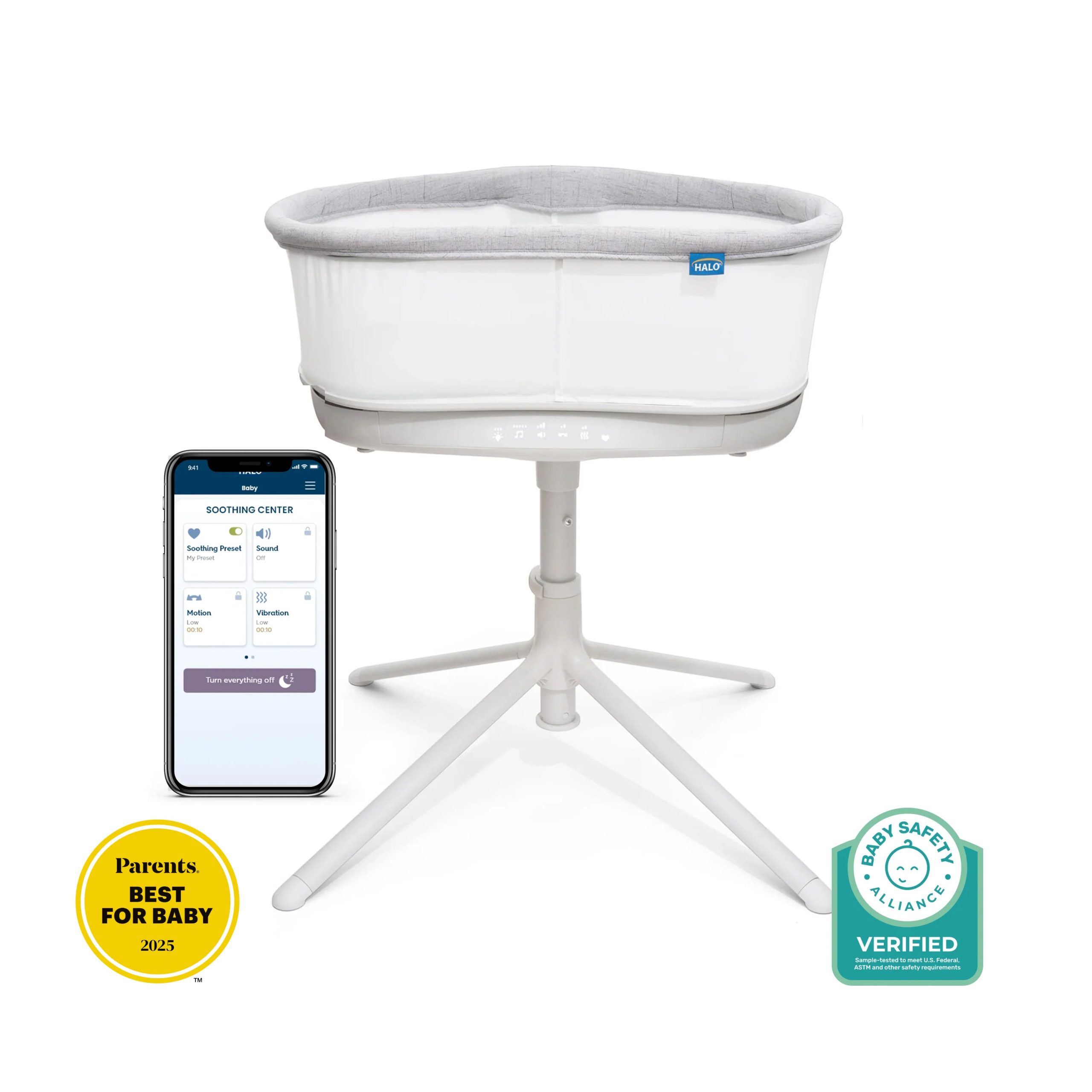 BassiNest® Connected Swivel Sleeper 3.0 - Smart Bassinet