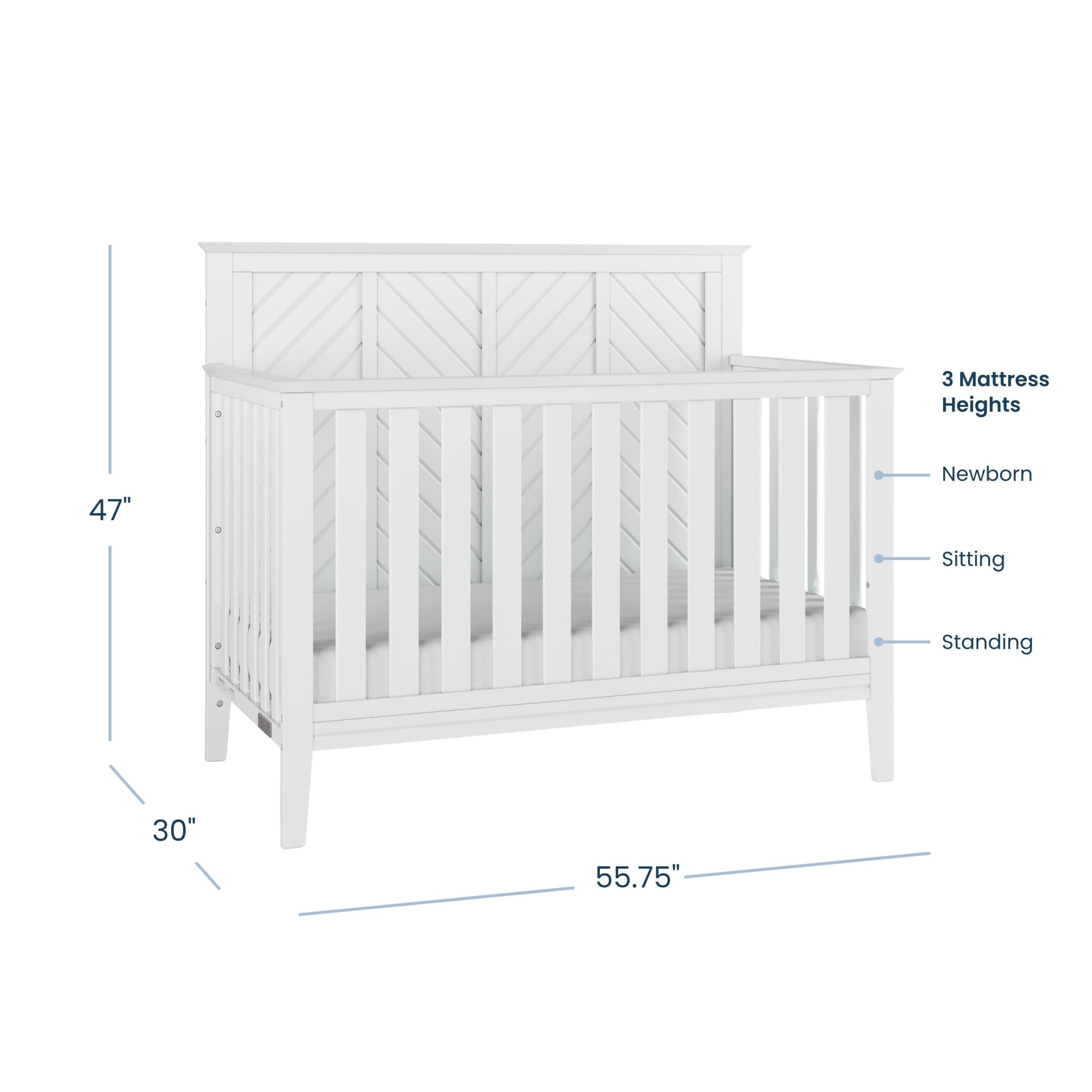 Atwood 2-Piece Nursery Set With Crib and Dresser - Image 2