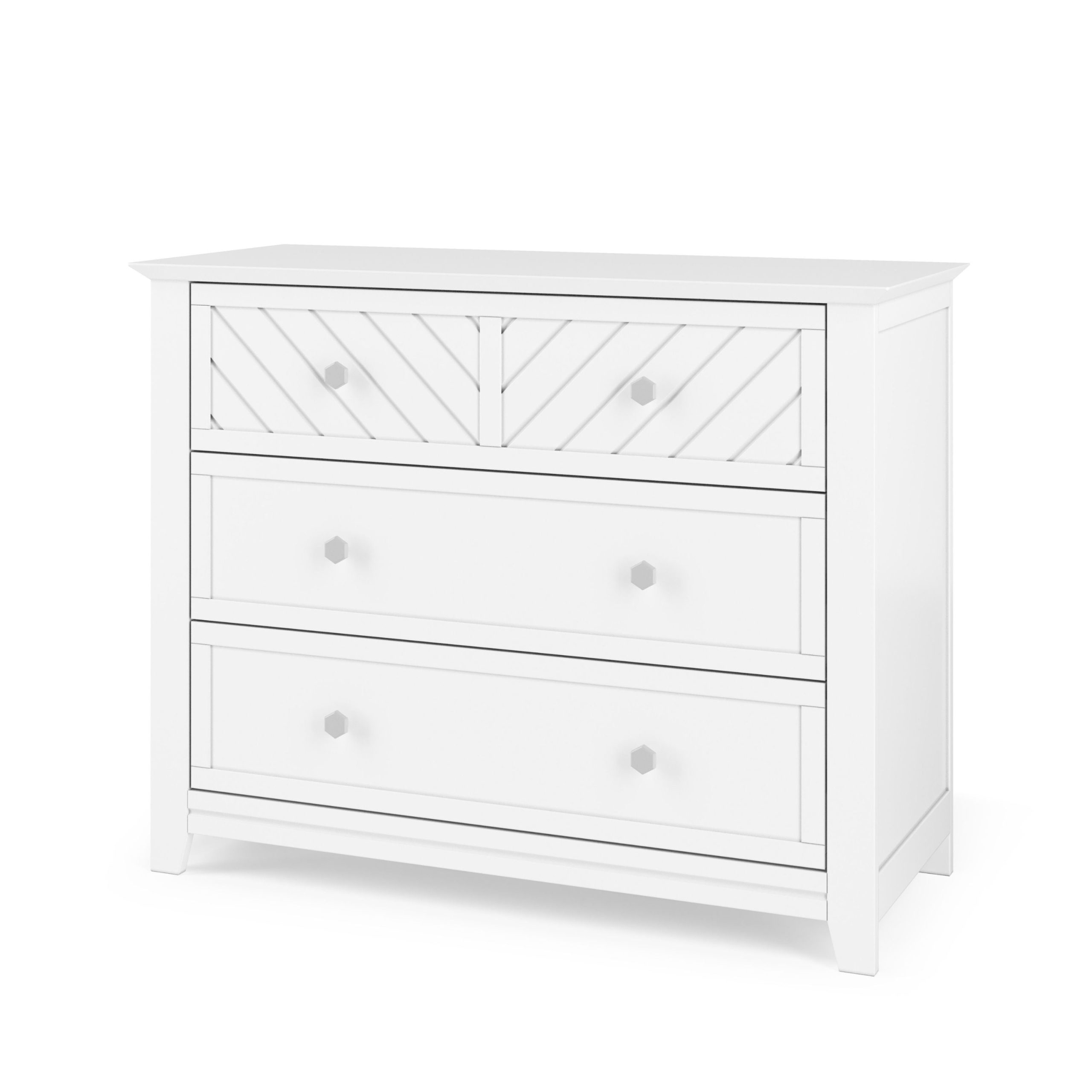 Atwood 3-Drawer Dresser. Matte White - Image 2