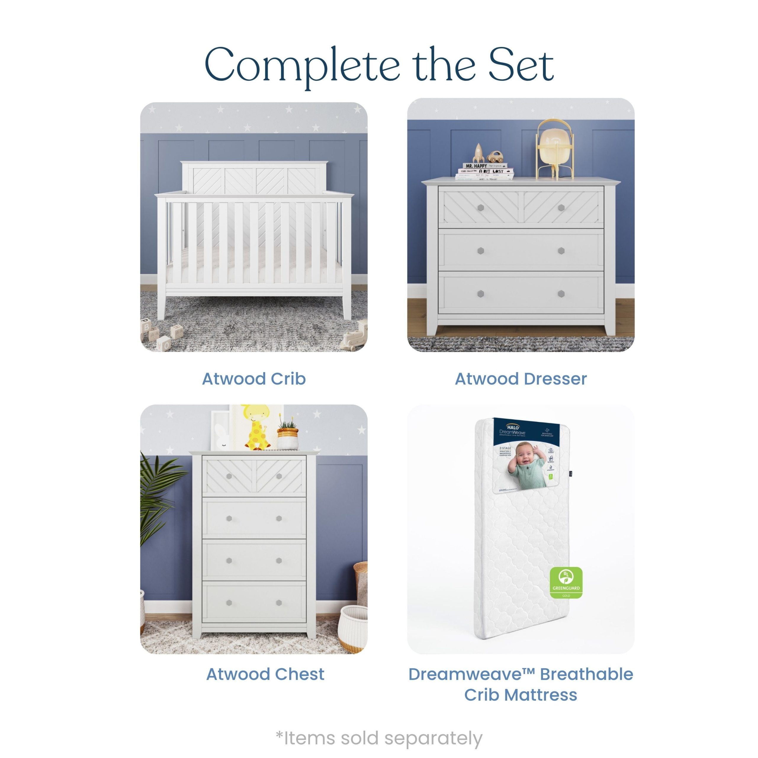 Atwood 3-Drawer Dresser. Matte White - Image 6