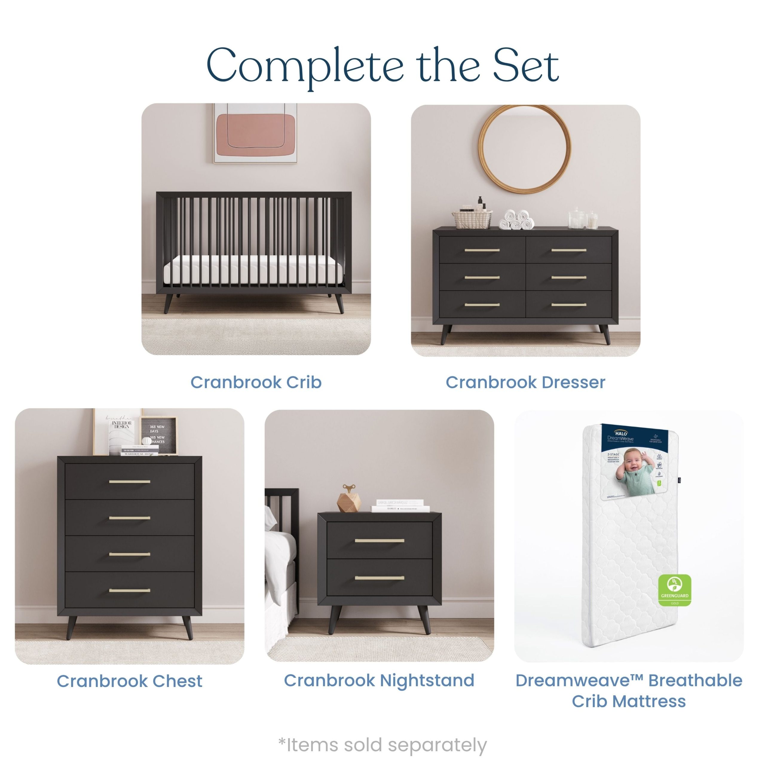 Cranbrook Double Dresser. Ebony - Image 6