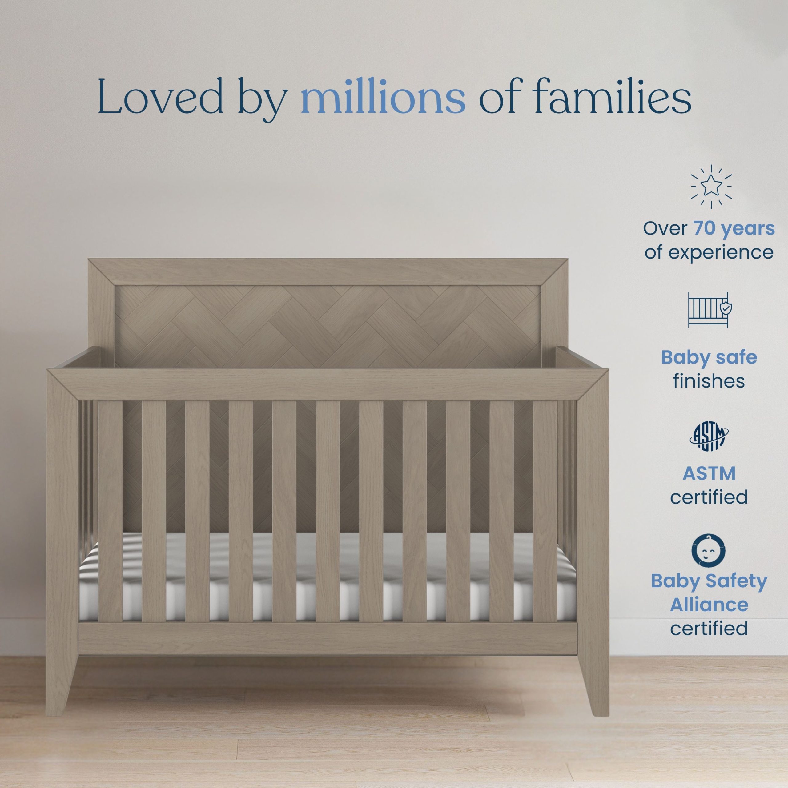 Kieran 3 Piece Nusery Set with Crib. Dresser and Chest - Image 4