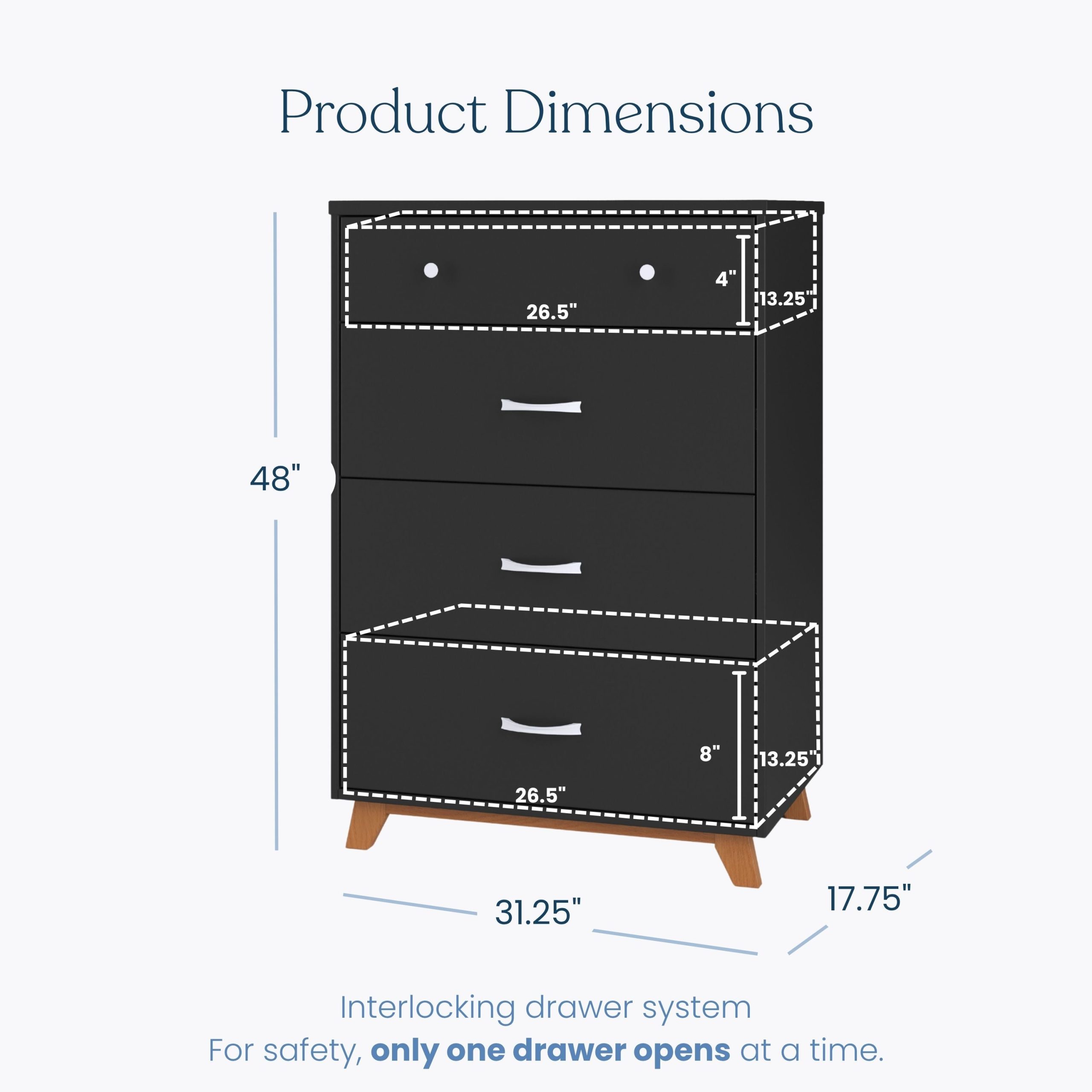 Cranbrook 3 Piece Nursery Set with Crib. Dresser and Chest - Image 8