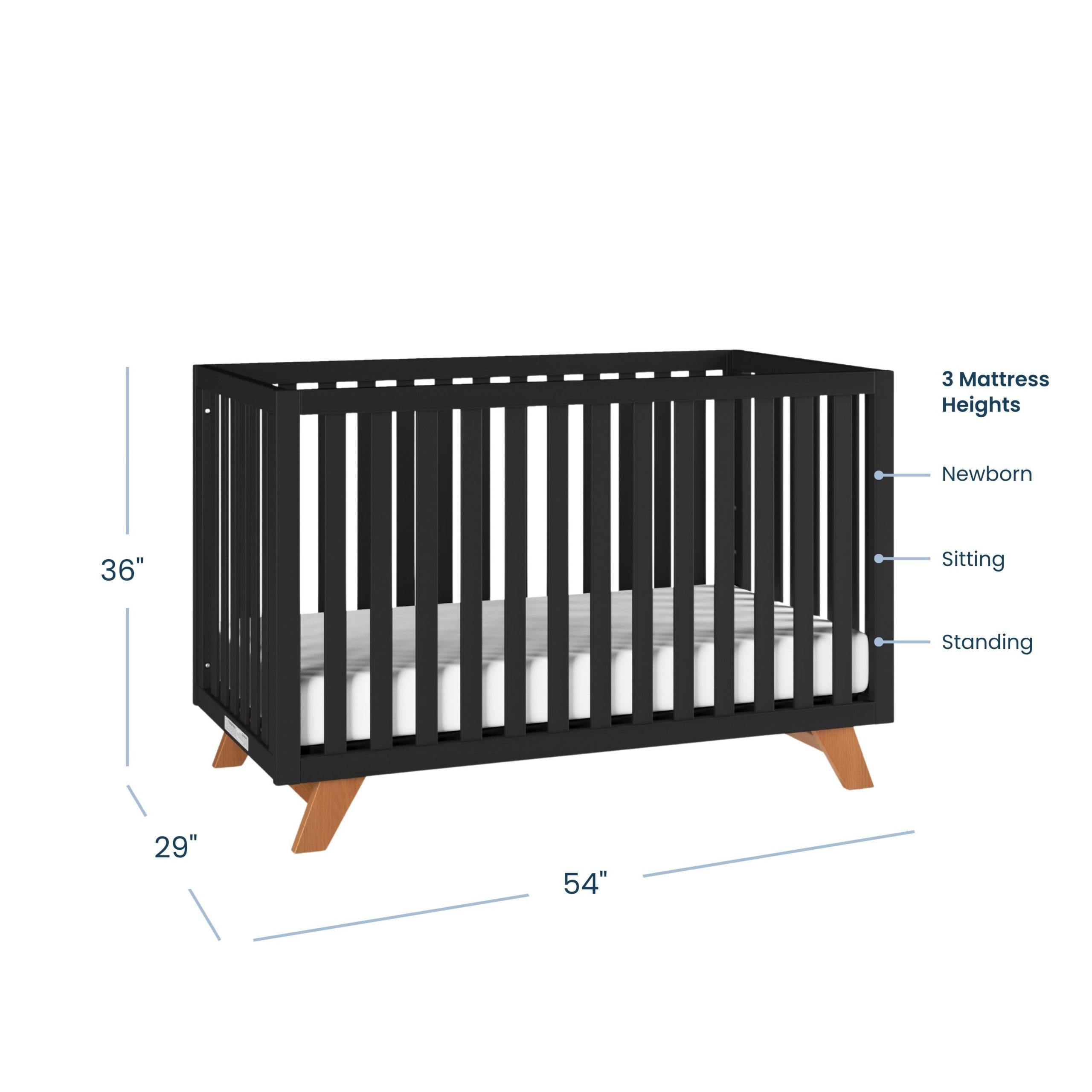 Soho 3-Piece Nursery Set with Crib. Dresser and Chest - Image 2