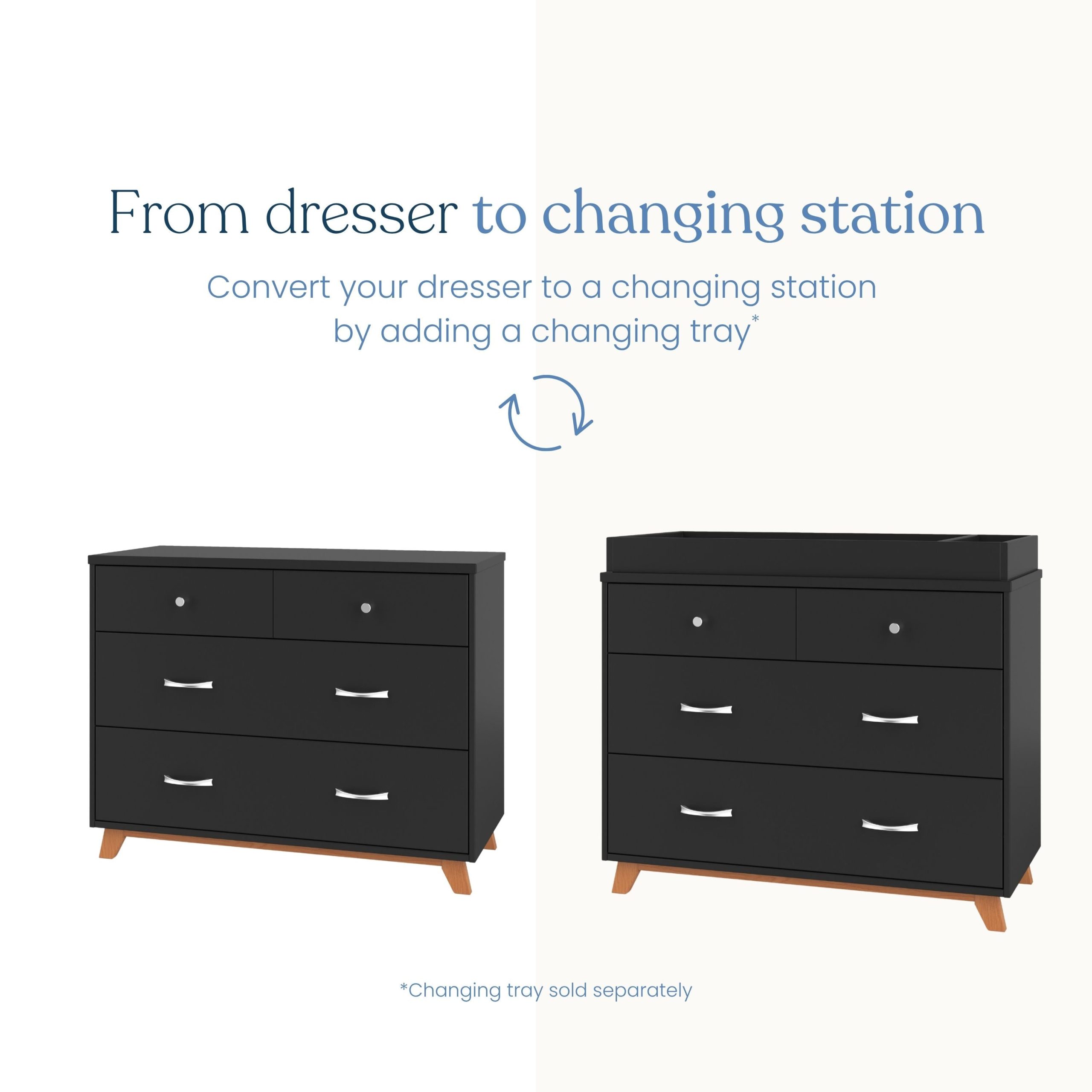 Soho 3-Piece Nursery Set with Crib. Dresser and Chest - Image 7