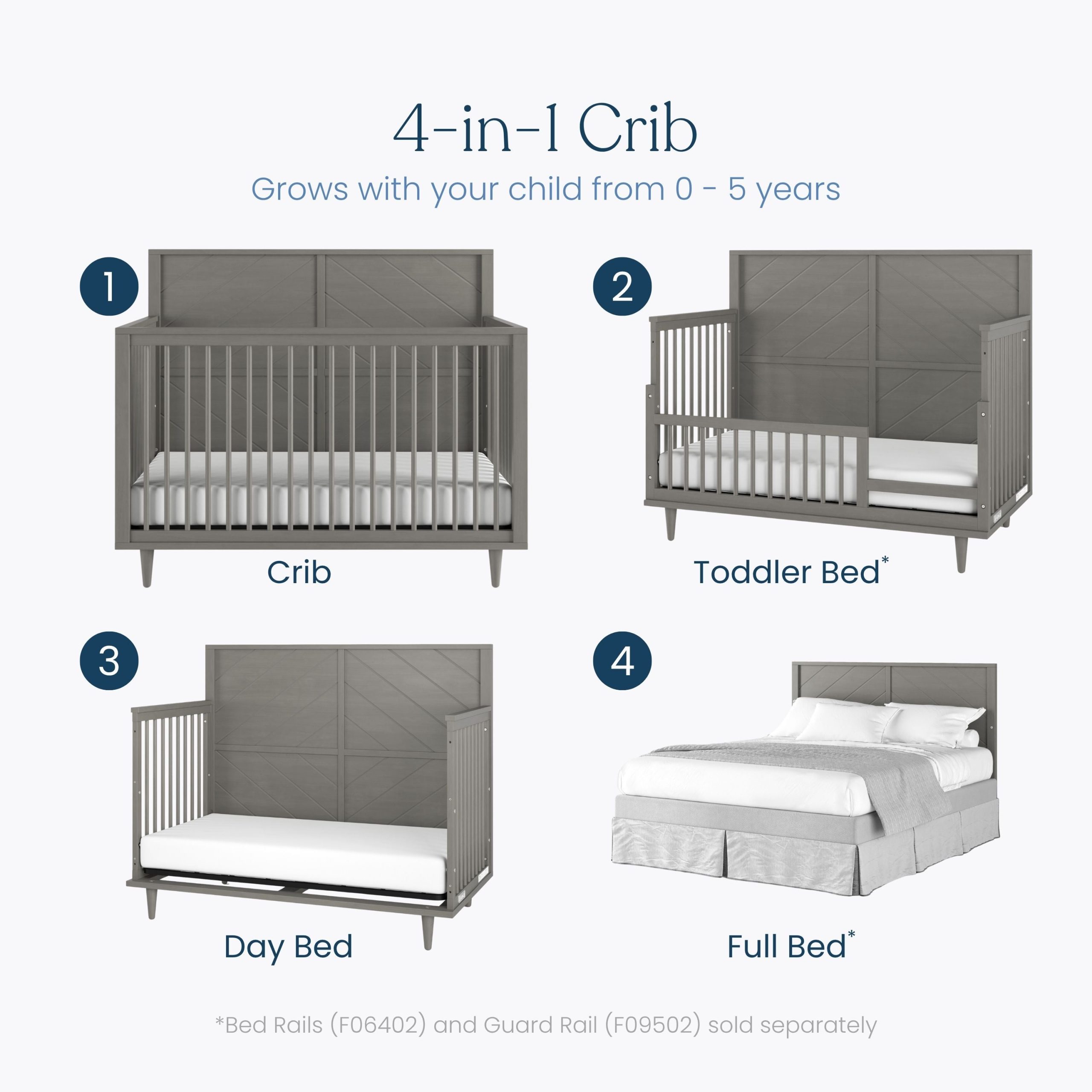 Surrey Hill 2-Piece Nursery Set with Crib and Dresser - Image 3