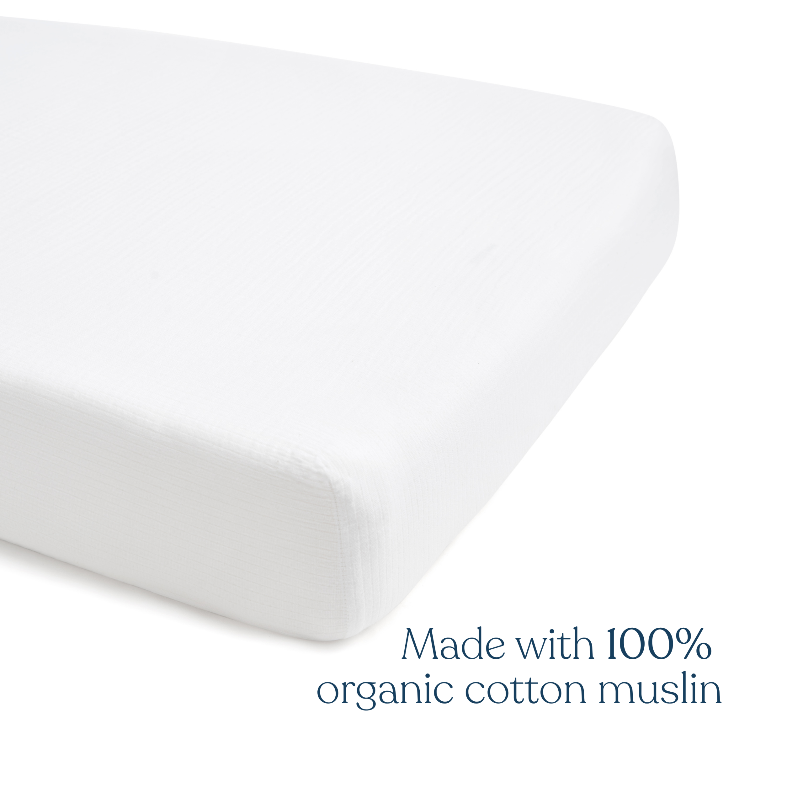 Fitted Crib Sheets 100% Organic Cotton Muslin 2 Pack - Image 3