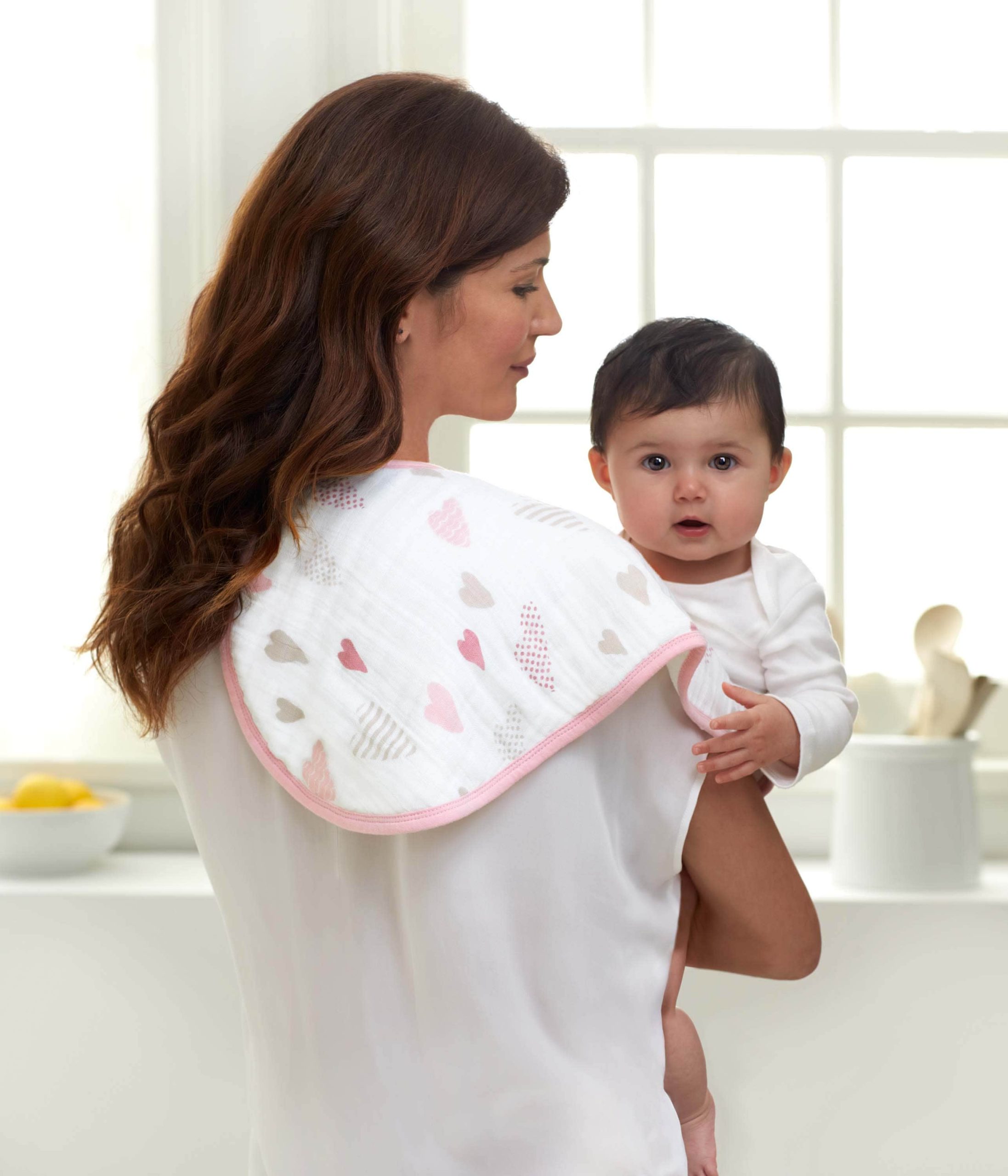 boutique 100% cotton muslin burpy bibs 2 pack - Image 4