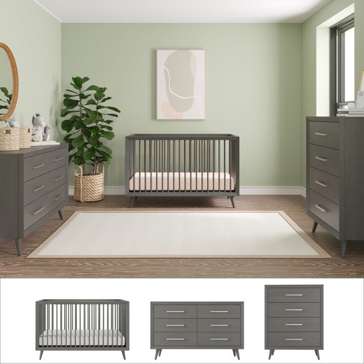 Cranbrook 3 Piece Nursery Set with Crib. Dresser and Chest