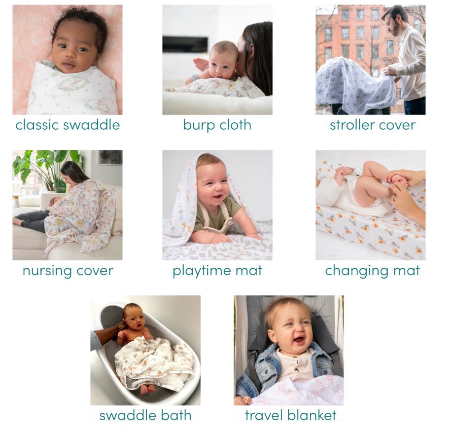 essentials cotton muslin swaddle blanket 2 pack - Image 7